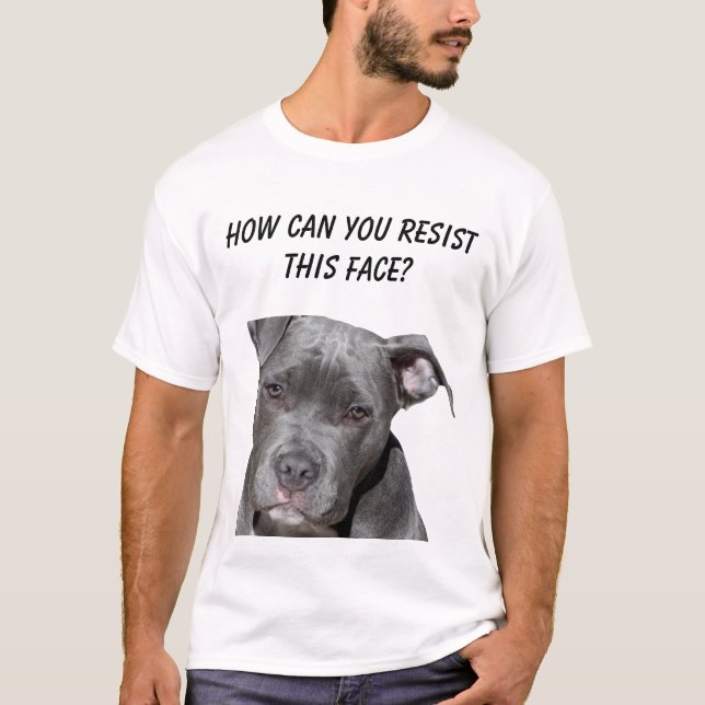T-shirt Pitbull noir Editable (Devant)