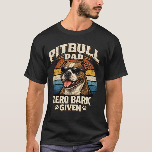 T-shirt Pitbull Papa (Devant)