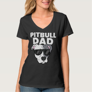 T-shirt Pitbull Papa Pit Bull Dog Papa Funny Pitbull Dog F