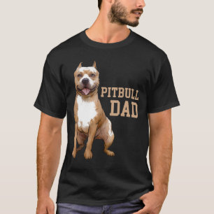 T-shirt Pitbull Papa Pittie Dog Bully Pit Bull Papa Pères
