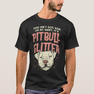 T-shirt Pitbull Parties scintillant Cheveux Amoureux des c