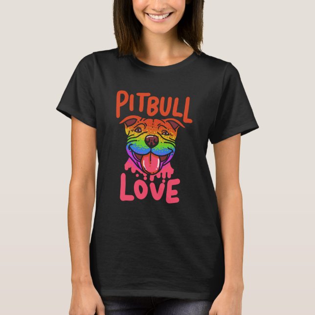 T-shirt PITBULL : Pitbull Love (Devant)