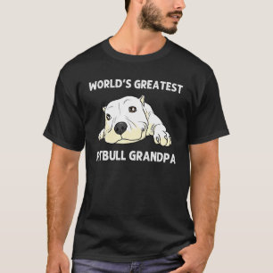 T-shirt Pitbull pour grand-père Hommes Canine Chien Chien