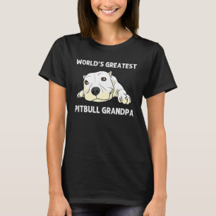 T-shirt Pitbull pour grand-père Hommes Canine Chien Chien