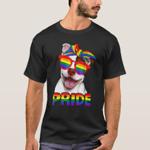 T-shirt Pitbull Pride Chien Maman Rainbow Lgbt Mois Gay pr