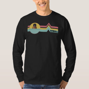 T-shirt Pitbull Retro War Chien Maman