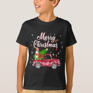 T-shirt Pitbull Rides Camion Rouge Pyjama de Noël