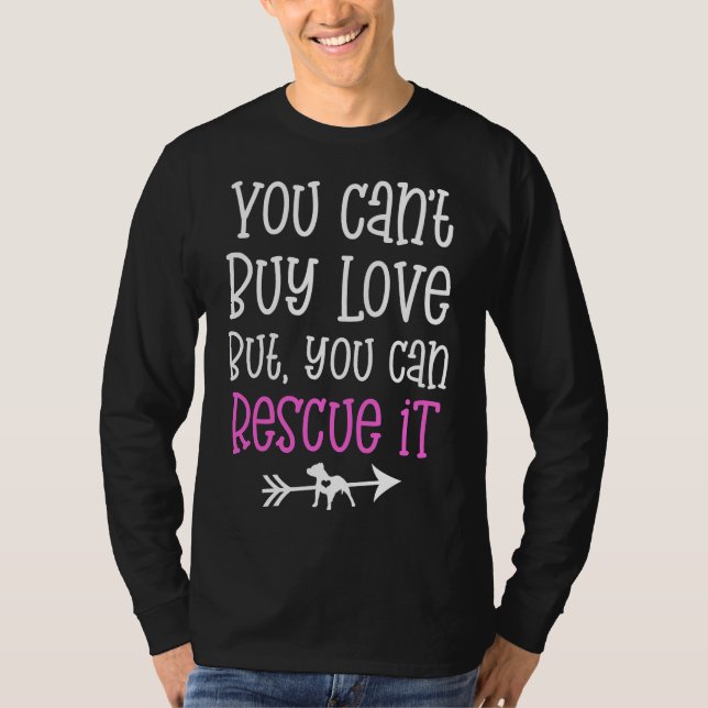 T-shirt Pitbull Secourir Citation Vous Ne Pouvez Pas Achet (Devant)
