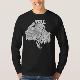 T-shirt Pitbull Secourt Chien Adopter Dont Shop