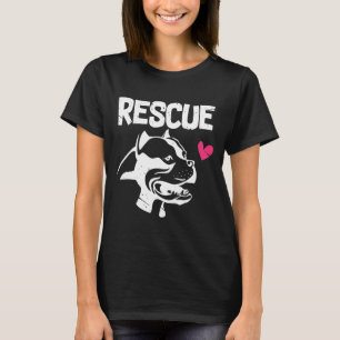 T-shirt Pitbull Secourt Pit Bull Adopter Dont Shop