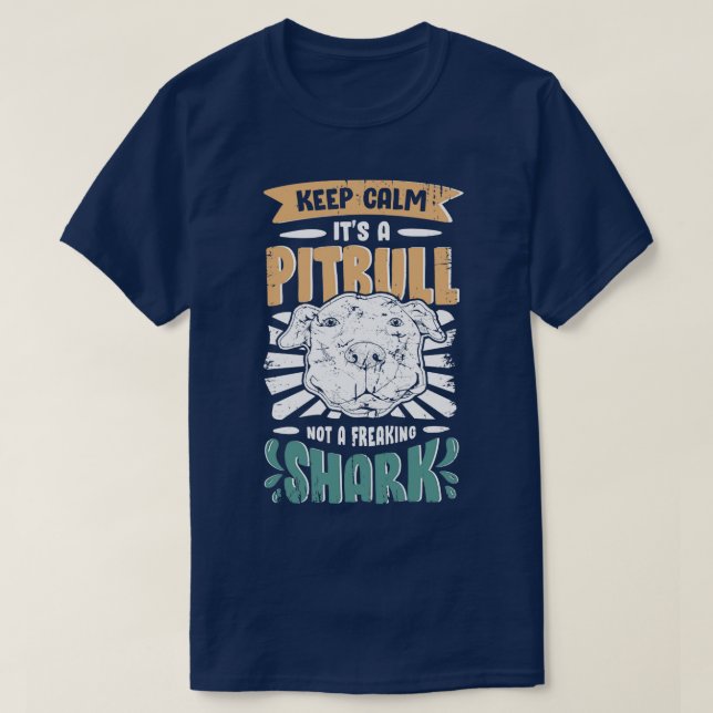 T-shirt Pitbull Sensibilisation Pit Bull Chien propriétair (Design devant)