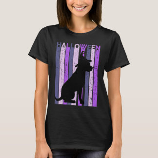T-shirt Pitbull sorcier Casquette Halloween Déplaisant Éff