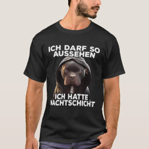 T-shirt Pitbull Spruch Lustig Geschenk I Ich hatte Nachtsc