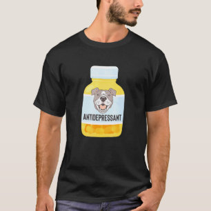 T-shirt Pitbull Tendance Pittie Antidépresseur Parent Mign