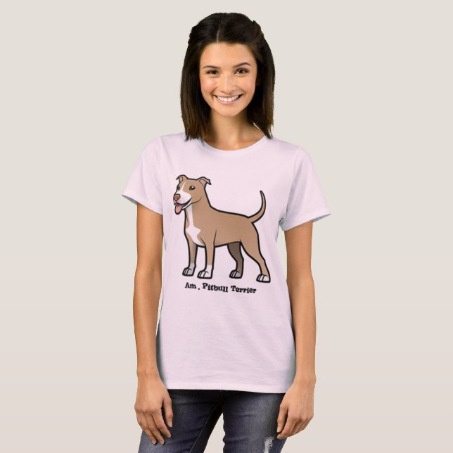 T-shirt Pitbull Terrier américain (Devant entier)