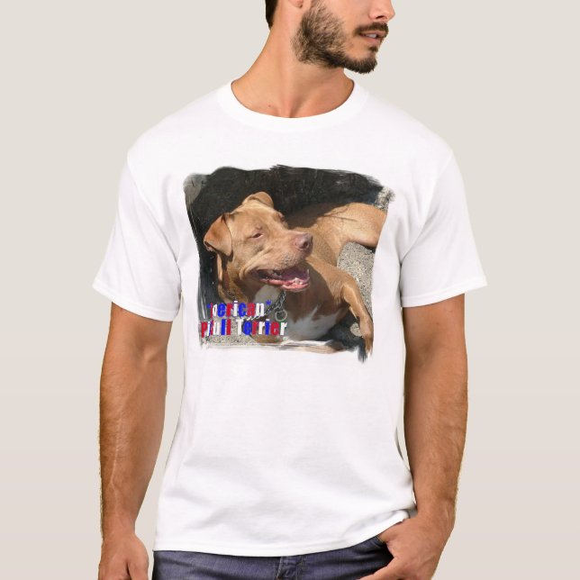 T-shirt Pitbull Terrier américain (Devant)