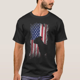 T-shirt Pitbull Terrier Patriotique Drapeau Américain Pitb