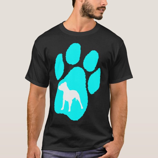 T-shirt Pitbull Terrier Paw (Devant)