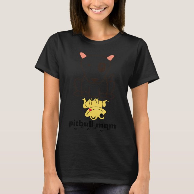 T-shirt Pitbulls Maman (Devant)