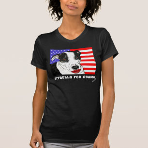 T-SHIRT PITBULLS POUR OBAMA 2008