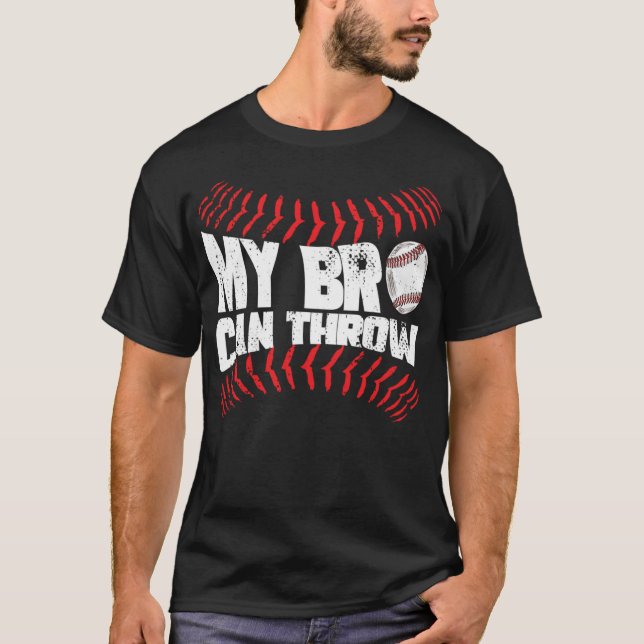 T-shirt Pitcher de baseball Funny Frère Soeur (Devant)