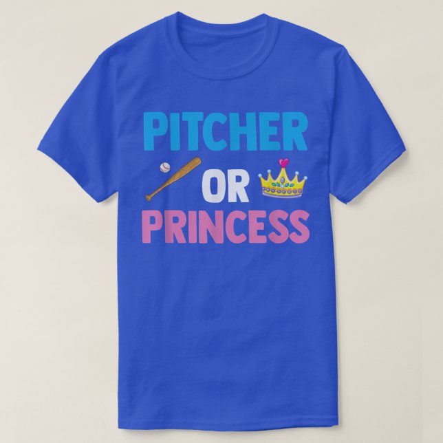 T-shirt Pitcher Ou Princesse Drôle Genre Reveval Party Lov (Design devant)