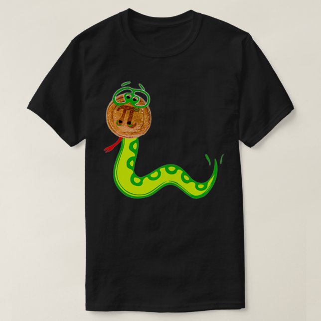 T-shirt PITHON Pi Day Python Pie Math Serpent Animal Sauva (Design devant)
