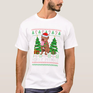 T-shirt Pitmas Santa Pitbull Dog