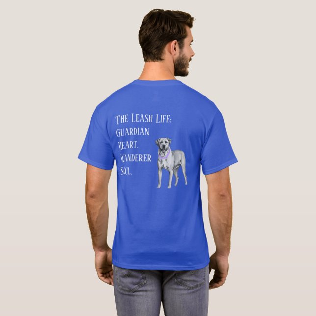 T-shirt Pitthound : Cœur Gardien (Dos entier)