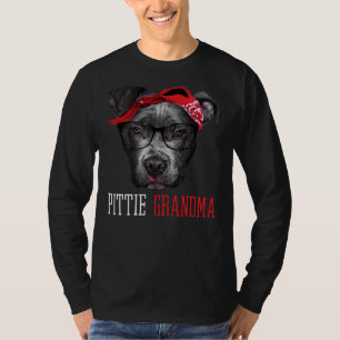 T-shirt Pittie Grand-mère Pitbull Granny Amoureux de les c