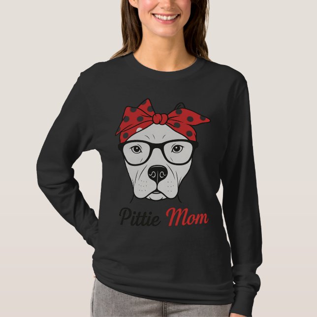 T-shirt Pittie Mom (Devant)