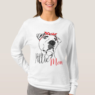 T-shirt Pittie Mom American Pitbull Amoureux des chiens ca