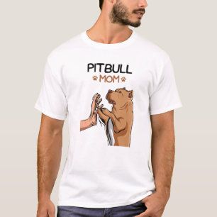 T-shirt Pittie Mom Pitbull Dog Mama Women Girls