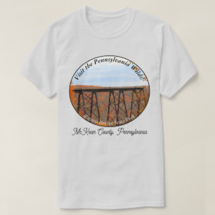 T-shirt Pittoresque PA Wilds Souvenir Kinzua Bridge LT