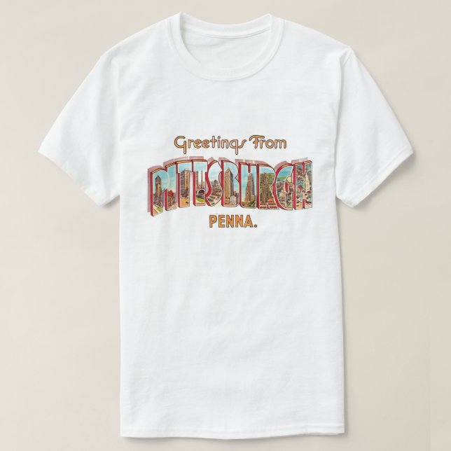T-shirt Pittsburg Greeting T Shirt (Design devant)