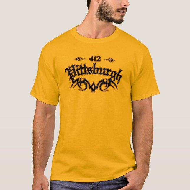 T-shirt Pittsburgh 412 (Devant)