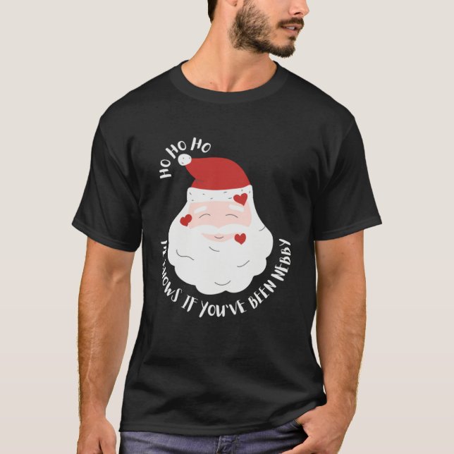 T-shirt Pittsburgh Christmas He Knows If You ve Been Jagof (Devant)