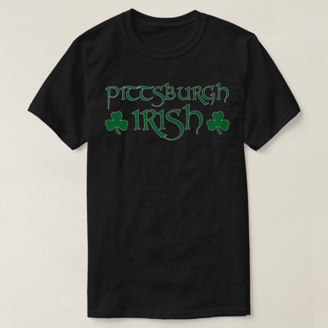 T-shirt Pittsburgh Cool irlandais Pittsburgh Jour de la Sa (Design devant)