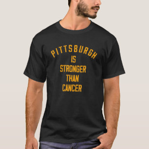 T-shirt PITTSBURGH est plus fort que le cancer Tee Vintage