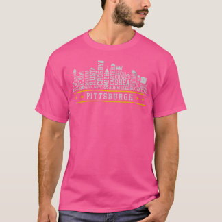 T-shirt Pittsburgh Hockey Roster Skyline 23
