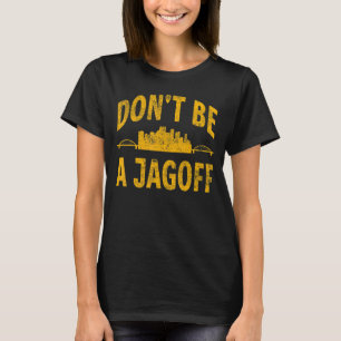 T-shirt Pittsburgh Jagoff Steel City Skyline 412 Home Vint