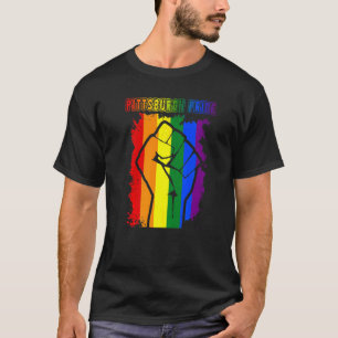 T-shirt Pittsburgh Lgbt Pride Mois Lgbtq Rainbow Flag Pour