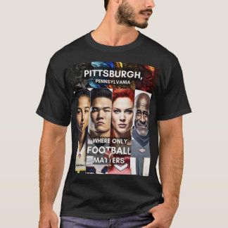 T-shirt Pittsburgh - Où seul le football compte