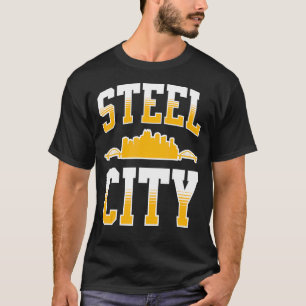 T-shirt Pittsburgh Pennsylvania Steel City Skyline 412 Hom