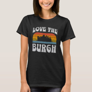 T-shirt Pittsburgh Pennsylvania Steel City Skyline 412 Hom