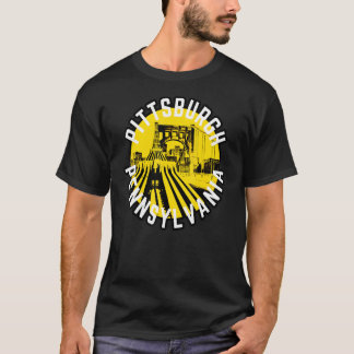 T-shirt Pittsburgh Pennsylvania Steel City Skyline Bridge