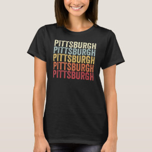 T-shirt Pittsburgh Pennsylvanie Pittsburgh PA Retro Vintag
