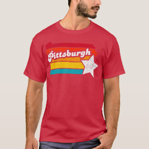 T-shirt Pittsburgh Pennsylvanie Vintage Souveni en détress