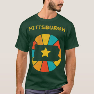 T-shirt Pittsburgh Pennsylvanie Vintage Souveni en détress