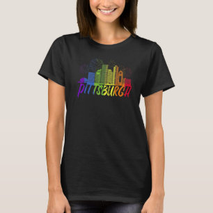 T-shirt Pittsburgh Pride Skyline Pride Parade Pittsburgh